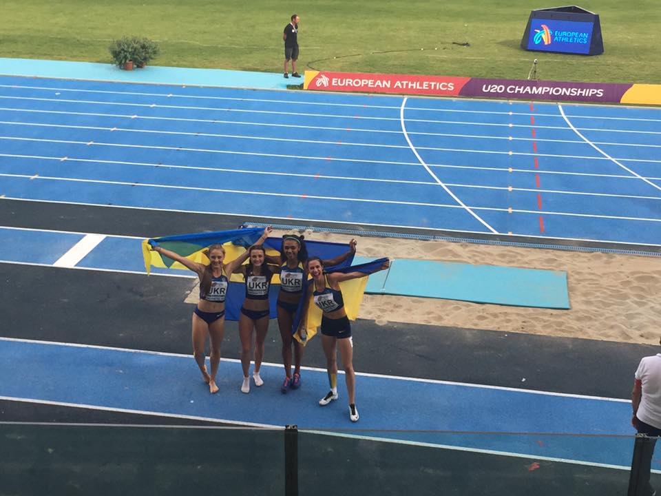Естафетна команда 4×400м оновила юніорський рекорд України
