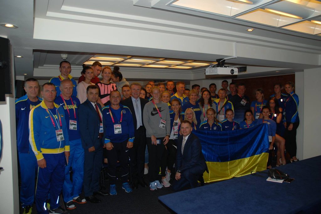 Зустріч збірної команди України перед початком чемпіонату світу